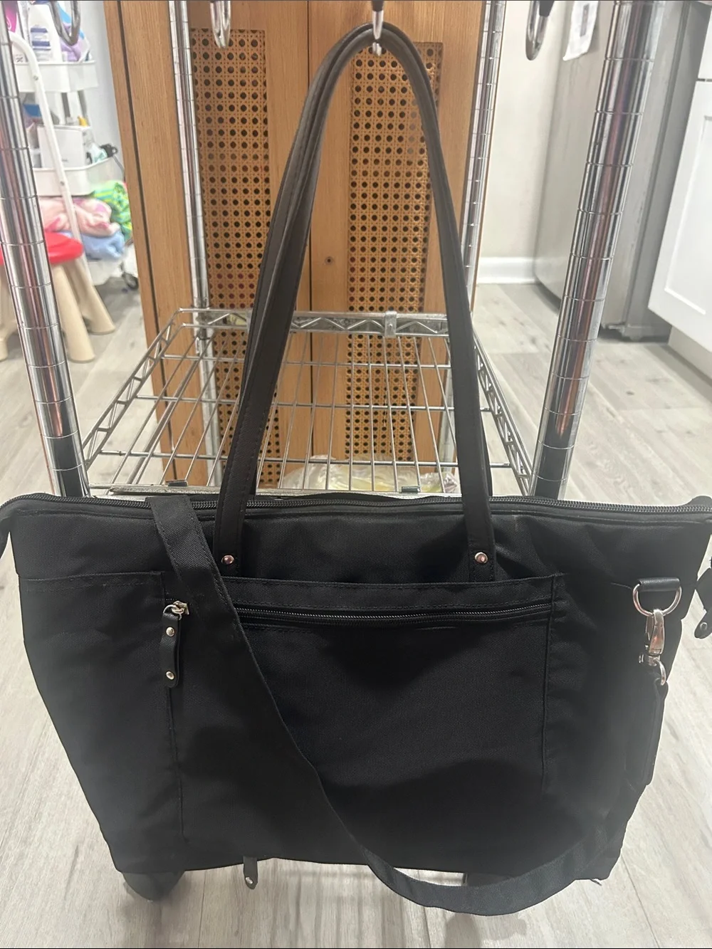 Travel Pro Pathways Laptop Luggage Tote - Black with Purple